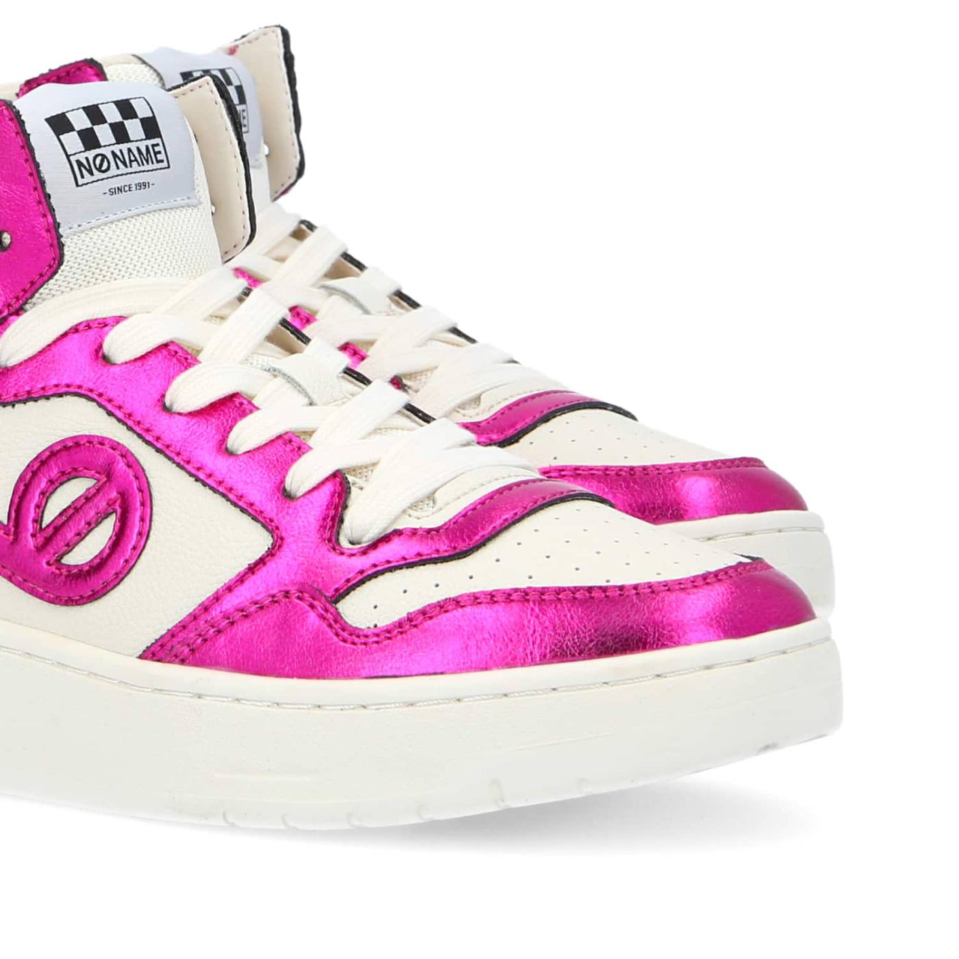 KELLY MID W - GRANO/METALLICO - BIANCO/FUXIA